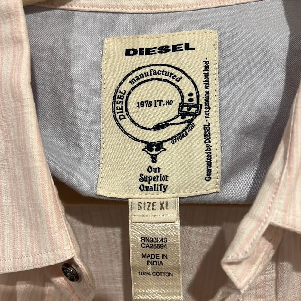 Diesel short sleeve button down